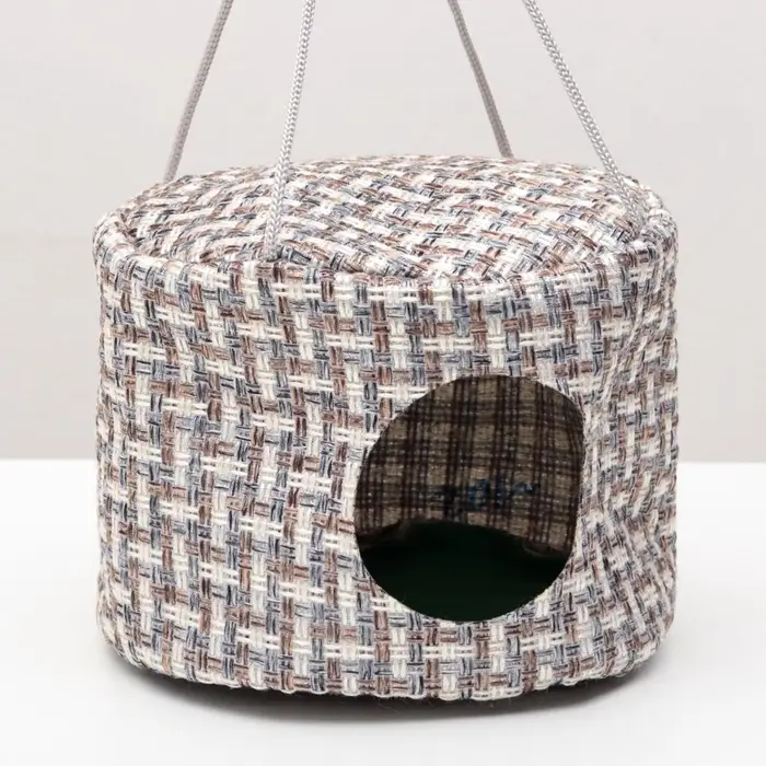Подвесной дом для грызунов, 20&times;15 см, круглый, мебельная ткань, флис, цвет МИКС