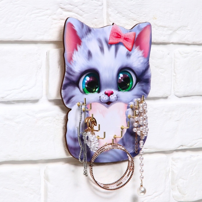 Органайзер настенный для бижутерии «Кот»