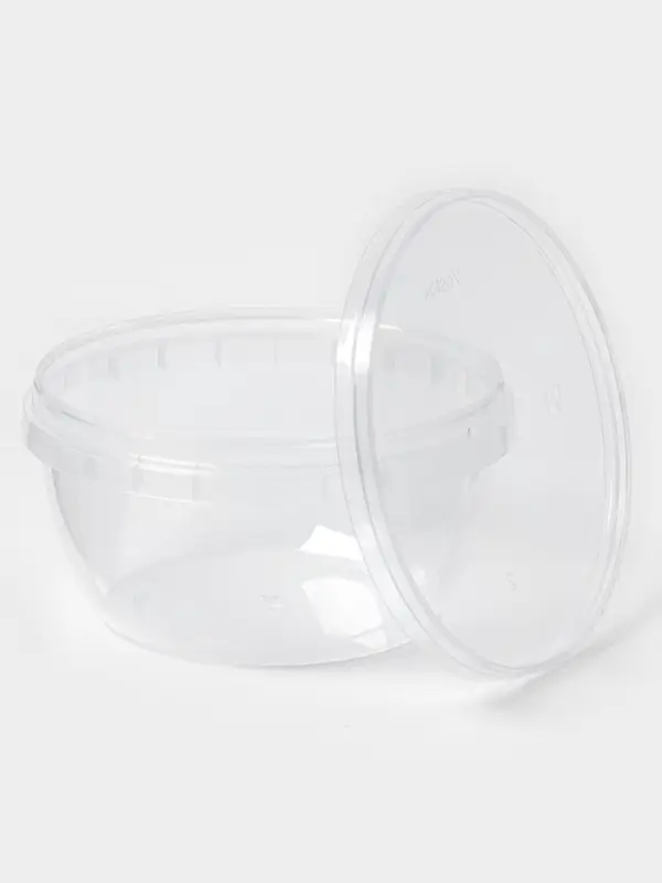 Банка Банка "Супница" прозрачная 365 мл с крышкой