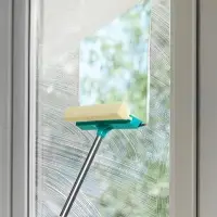 VETTA Окномойка со стальной ручкой 25см, зеленая, арт.KFC002