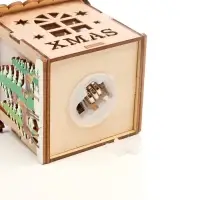 Ёлочная игрушка &laquo;Олени&raquo; 11&times;8 см, подвеска, от батареек AG10&times;3, свечение тёплое белое
