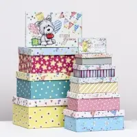 Набор коробок 10 в 1 &laquo;Праздничное настроение&raquo;, 30&times;19&times;11.5 - 12&times;6.5&times;4 см