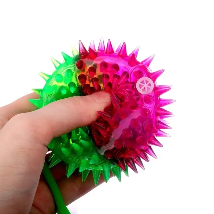 Мяч детский резиновый световой «Радуга», цвета МИКС, в шоубоксе Мяч детский резиновый световой «Радуга», цвета МИКС, в шоубоксе