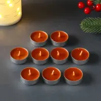 Набор свечей ароматических чайных &laquo;Яблочный штрудель&raquo;, 10 г, 9 шт.