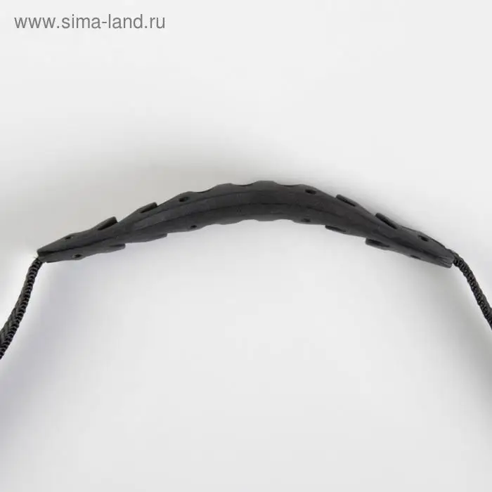 Ручка для сумки плоская, пластик, 12×3 см, на стропе 29 см, чёрная Ручка для сумки плоская, пластик, 12×3 см, на стропе 29 см, чёрная