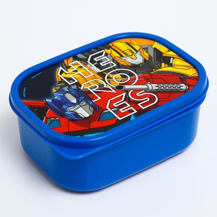 Ланч-бокс прямоугольный 0,5 л  Ланч-бокс прямоугольный 0,5 л "Heroes", Трансформеры