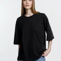 Футболка оверсайз унисекс Base Space, черная, размер XL/XXL