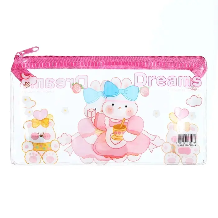 Пенал на молнии Пенал на молнии "Зверушки", МИКС