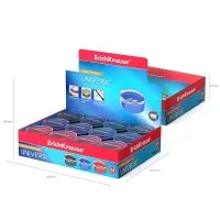 Точилка ErichKrause Universe, 1 отверстие, с контейнером, отверстие диаметром 8 мм, МИКС