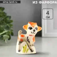Статуэтка фарфоровая &laquo;Фигурка: Козлик Пупс&raquo;, 4 см, гжель, цветная