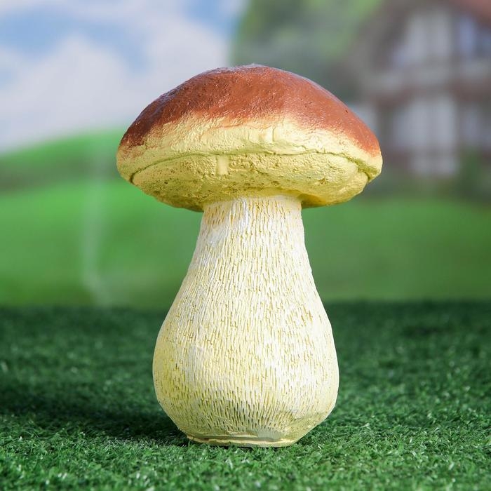 Садовая фигура  Садовая фигура "Гриб белый один малый" 16см