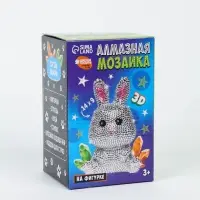 Алмазная мозаика на фигурке для детей &laquo;Милый зайчик&raquo;, полное заполнение