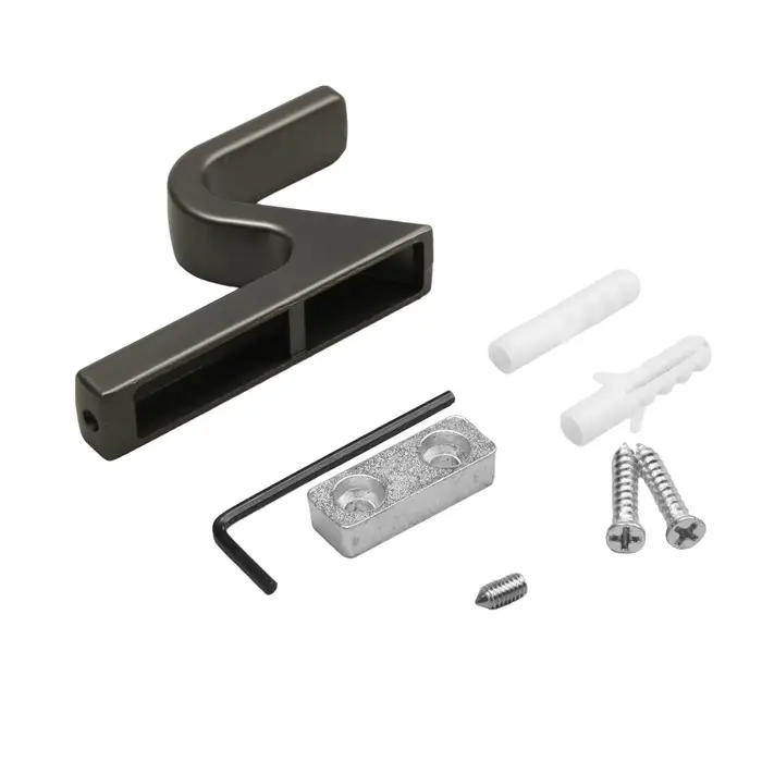 Крючок мебельный CAPPIO ANEMONE, однорожковый, цвет графит