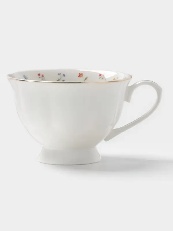 Чайная пара WY Flowers song, фарфор, 220 мл, белая