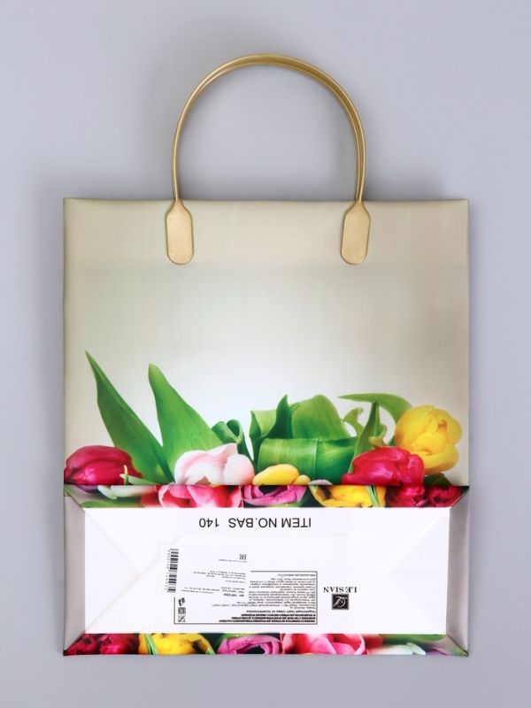 Пакет Пакет "Цветы/Город ", мягкий пластик, 26 x 23 см, 110 мкм МИКС