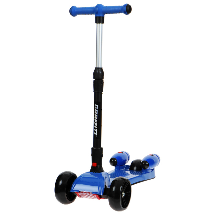 Самокат складной, колёса световые PU 130/50 мм, ABEC 7, цвет чёрный Самокат складной, колёса световые PU 130/50 мм, ABEC 7, цвет чёрный