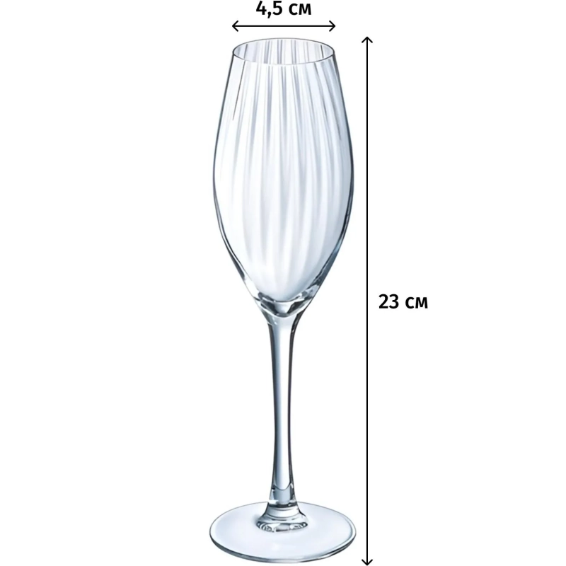 Бокал для шампанского SERENA LINE 2шт 200мл