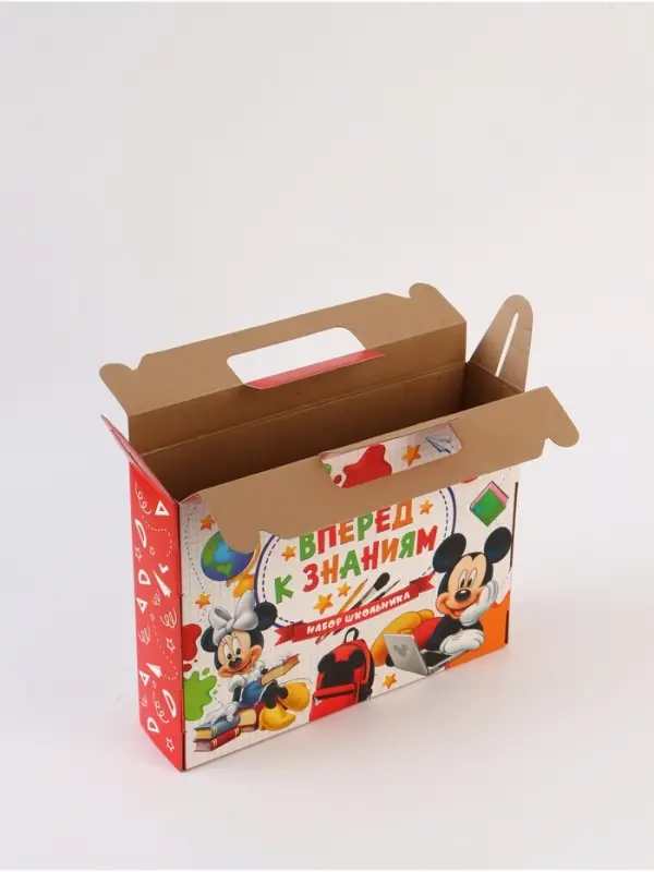 Коробка складная «Вперёд к знаниям», Микки Маус, 33,7 х 25,7 х 7,9 см Коробка складная «Вперёд к знаниям», Микки Маус, 33,7 х 25,7 х 7,9 см
