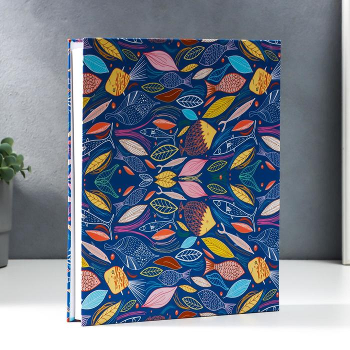 Фотоальбом на 400 фото 9х13 Фотоальбом на 400 фото 9х13 "Разноцветные листья и рыбки"