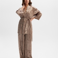 Комплект женский (жакет, брюки) KAFTAN Velvet 44-46, кофейный