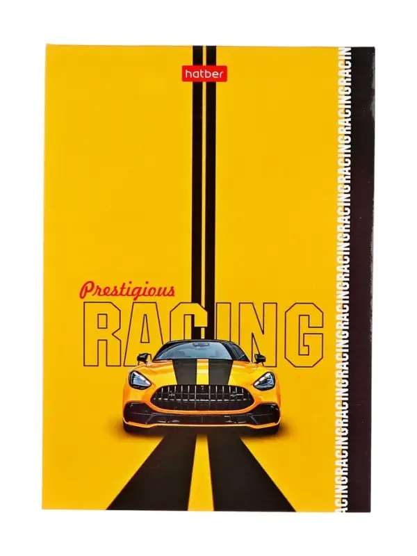 Блокнот А6, 32 листа в клетку на скобе Hatber &laquo;Престижные гонки&raquo;, обложка мелованныя бумага, глянцевая ламинация, блок офсет, МИКС 8 видов