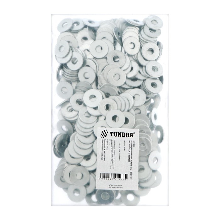 Шайба ТУНДРА, кузовная, увеличенная, DIN 9021, оцинкованная, М6, 1 кг Шайба ТУНДРА, кузовная, увеличенная, DIN 9021, оцинкованная, М6, 1 кг