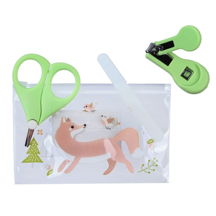 Маникюрный набор детский для самых маленьких «Лиса» (ножницы+щипчики+пилка) Маникюрный набор детский для самых маленьких «Лиса» (ножницы+щипчики+пилка)