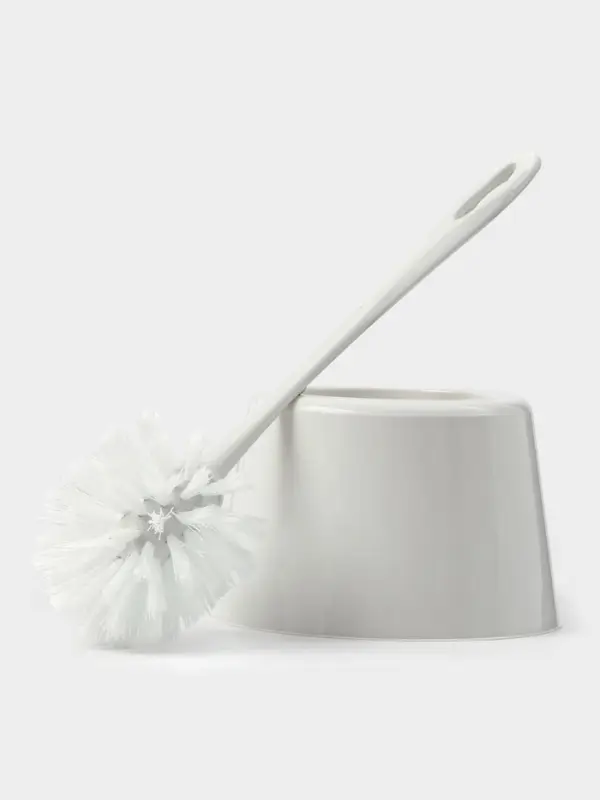 Ёршик для унитаза Rambai, d=15.5 см, h=35 см, с подставкой, серый