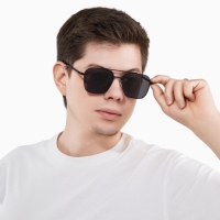 Очки солнцезащитные uv 400, дужка 13.1 см, ширина 12.5 см, линза 4.9×5.3 см