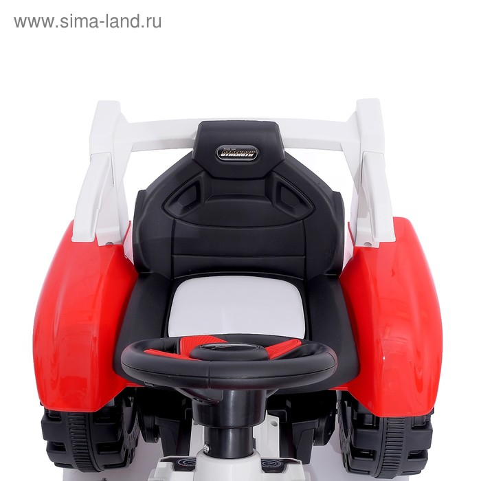 Электромобиль «Трактор», с прицепом, 2 мотора, цвет красный Электромобиль «Трактор», с прицепом, 2 мотора, цвет красный