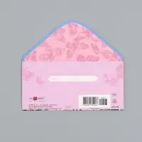 Конверт для денег &laquo;Бабочки и цветы&raquo;, 16,5 х 8 см