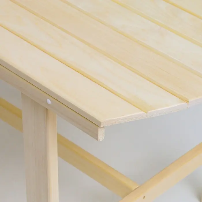 Стол для бани и дачи, 120×63×70 см, деревянный, липа Стол для бани и дачи, 120×63×70 см, деревянный, липа