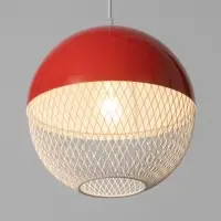 Светильник потолочный BayerLux Lina, 1&times;40 Вт, Е27, алый, 26&times;26&times;32 см