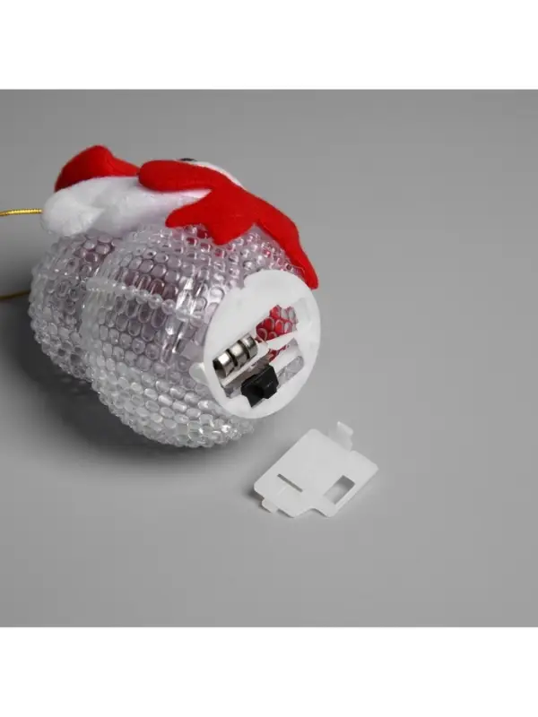 Ёлочная игрушка &laquo;Медвежонок&raquo;, 10 см, от батареек, свечение мульти (RGB)