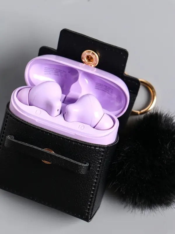 Брелок кожзам с карабином, с пушистиком Брелок кожзам с карабином, с пушистиком "Сумочка" чёрный 5,8х2,4х5 см