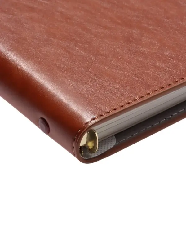 Органайзер на кольцах, А5, с хлястиком, 80л, линия, к/зам, Коричневый Органайзер на кольцах, А5, с хлястиком, 80л, линия, к/зам, Коричневый