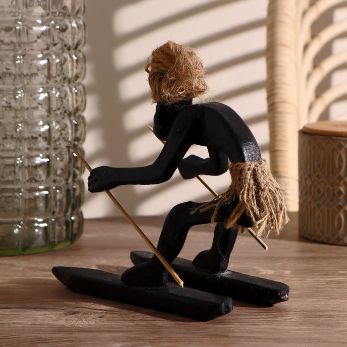 Сувенир «Абориген-лыжник», 15 см, дерево Сувенир «Абориген-лыжник», 15 см, дерево