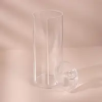 Органайзер для ватных дисков, с крышкой, d=6.5&times;19.5 см, прозрачный