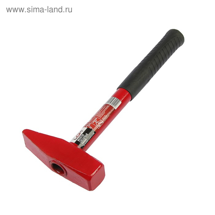 Молоток слесарный ЛОМ, квадратный боек, металлическая обрезиненная рукоятка, 800 г Молоток слесарный ЛОМ, квадратный боек, металлическая обрезиненная рукоятка, 800 г