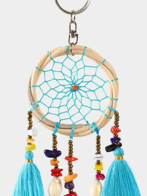 Брелок Брелок "Ловец снов" 17 см, цв. голубой