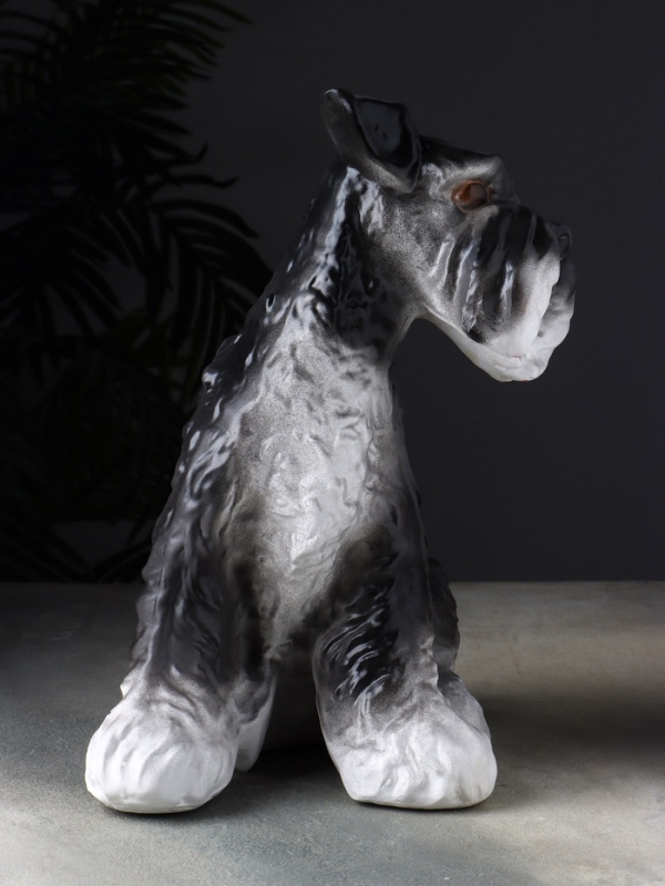 Копилка "Собака Шнауцер терьер" 25х24х36 см