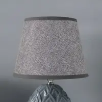 Лампа настольная RISALUX &laquo;Аурелия&raquo;, Е14, 40 Вт, серая, 20&times;20&times;33.5 см