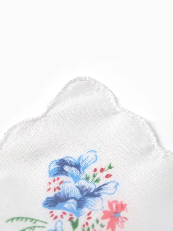 Платки носовые женские Экономь и Я  Платки носовые женские Экономь и Я "Полянка" 30*30 см, (набор 12 шт), рис. МИКС,100% пэ