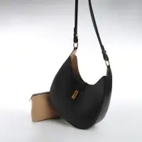 Сумка женская багет TEXTURA на молнии, 27&times;9&times;23 см, чёрная