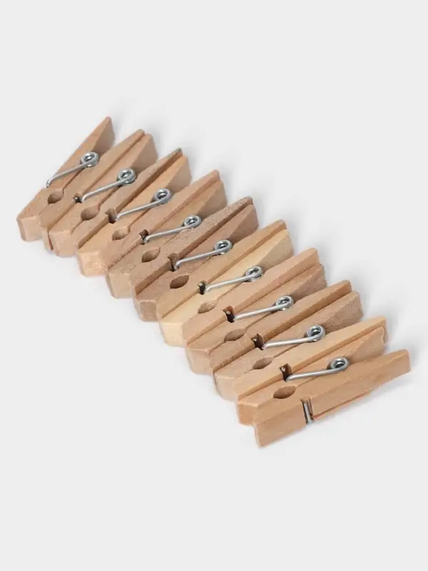 Прищепки для белья Доляна &laquo;Мини&raquo;, деревянные, 3.5&times;0.7&times;1 см, см, 30 шт.