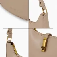 Сумка женская багет TEXTURA на молнии, 24&times;6&times;14 см, бежевая