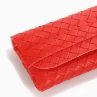 Футляр для очков &laquo;Косичка&raquo;, 16.8&times;2.8&times;7.8 см, красный