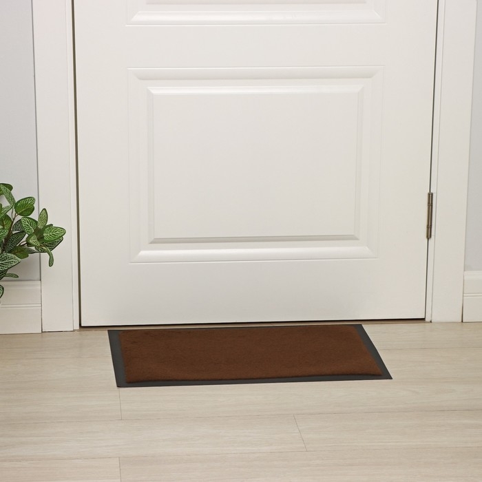 Коврик влаговпитывающий Tuff, 40×60 см, цвет коричневый Коврик влаговпитывающий Tuff, 40×60 см, цвет коричневый