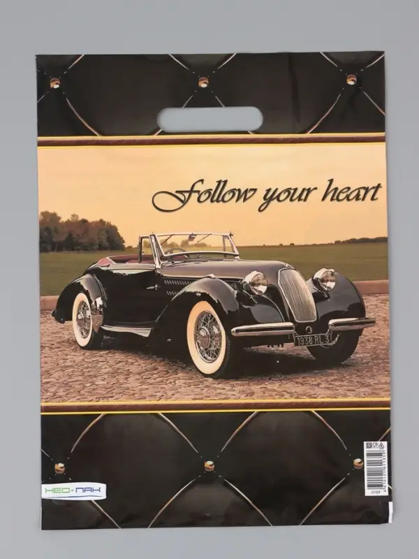 Пакет "Кабриолет, полиэтиленовый с вырубной ручкой 30х40 см, 60 мкм