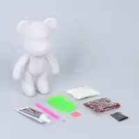 Алмазная мозаика на фигурке с полным заполнением &laquo;Медведь&raquo;, бежевый коричневый